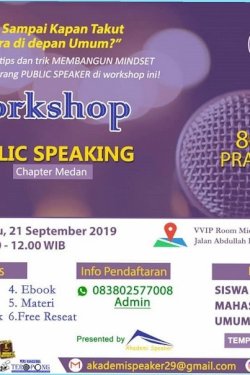 Workshop Jago Public Speaking Chapter Medan